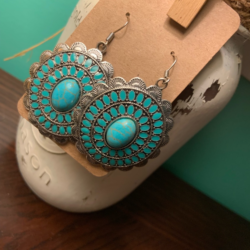 Navaho Western Concho Earring  NEW